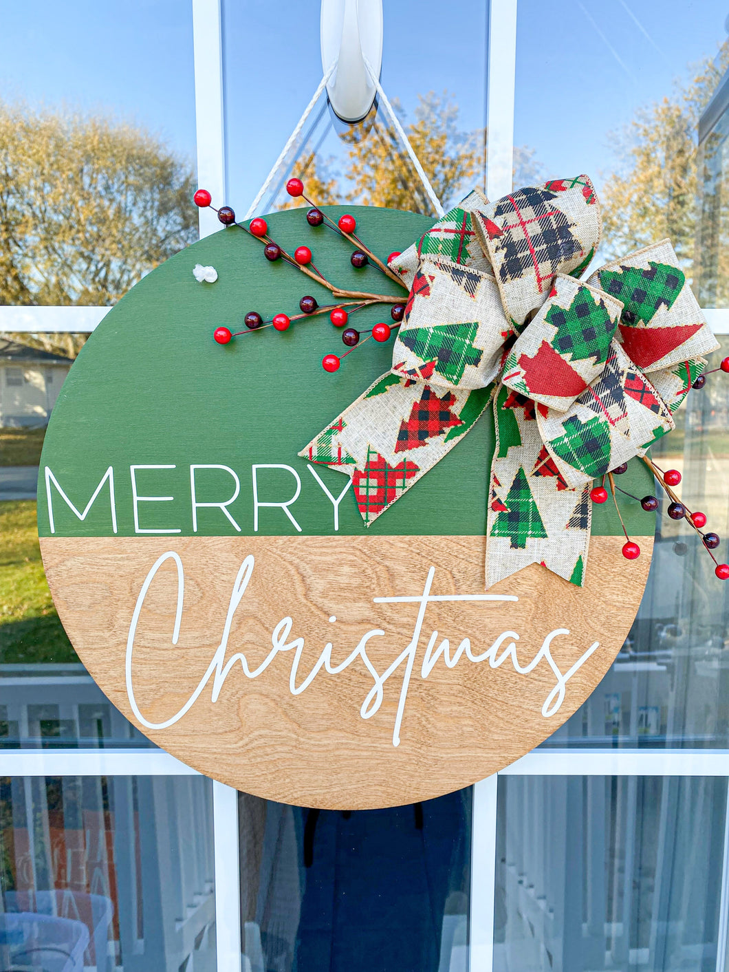 Merry Christmas Hanger - Green