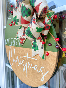 Merry Christmas Hanger - Green