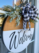 Load image into Gallery viewer, Welcome Door Hanger (White)
