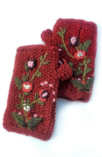 Knit Fingerless - Gloves