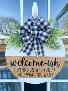 Welcome-ish Door Hanger