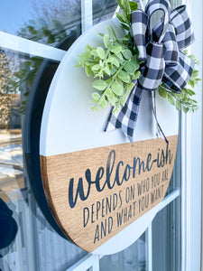 Welcome-ish Door Hanger
