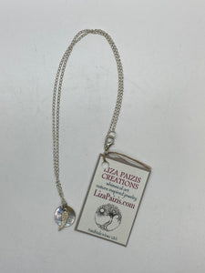 Liza Paizis Feather Mother of Pearl Necklace