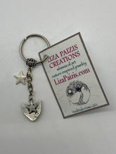 Load image into Gallery viewer, Liza Paizis Cat Face Keychain
