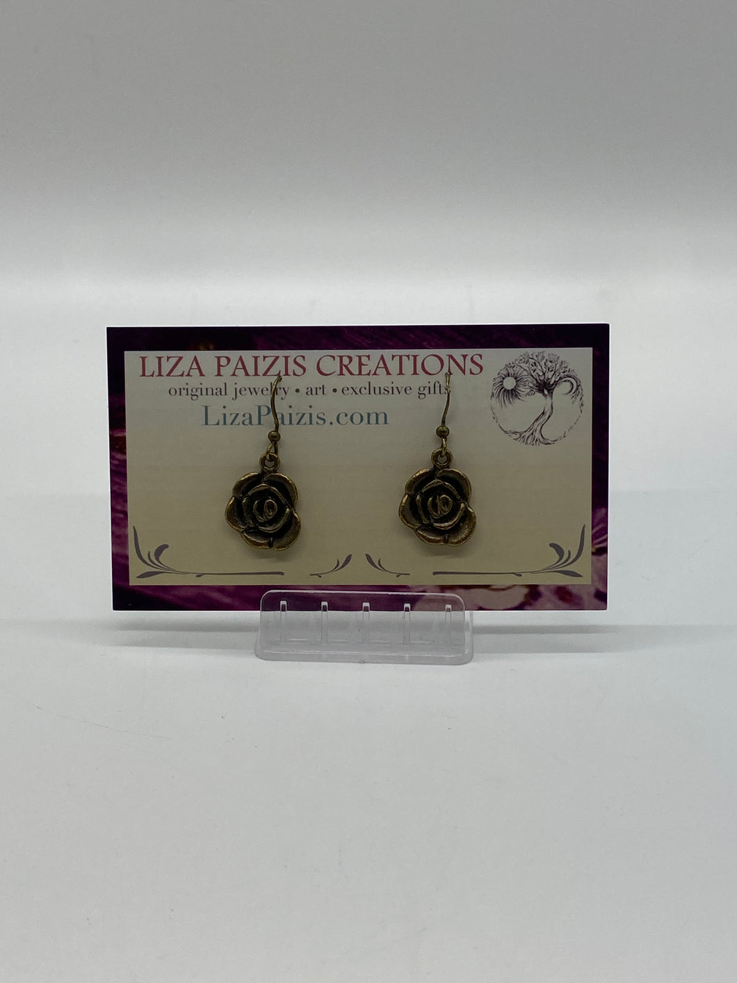 Liza Paizis Rose Earrings