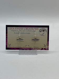 Liza Paizis Small Dragonfly Earrings