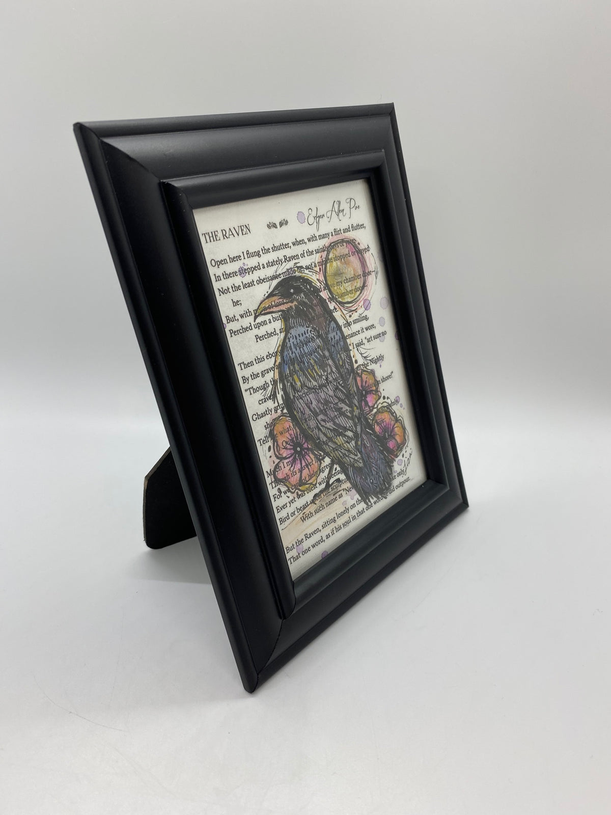 Liza Paizis The Raven Monotype Print