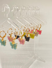 Load image into Gallery viewer, Butterfly Hoop Earrings
