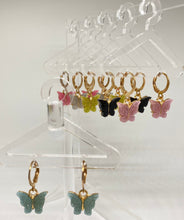 Load image into Gallery viewer, Butterfly Hoop Earrings
