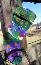 Load image into Gallery viewer, Mountain Hand Knit Christmas Stocking
