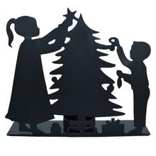 Load image into Gallery viewer, Trimming the Tree Scene &amp; Candle Holder
