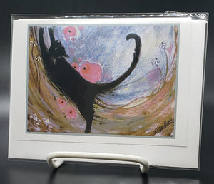 Liza Paizis 'Black Cat' Card