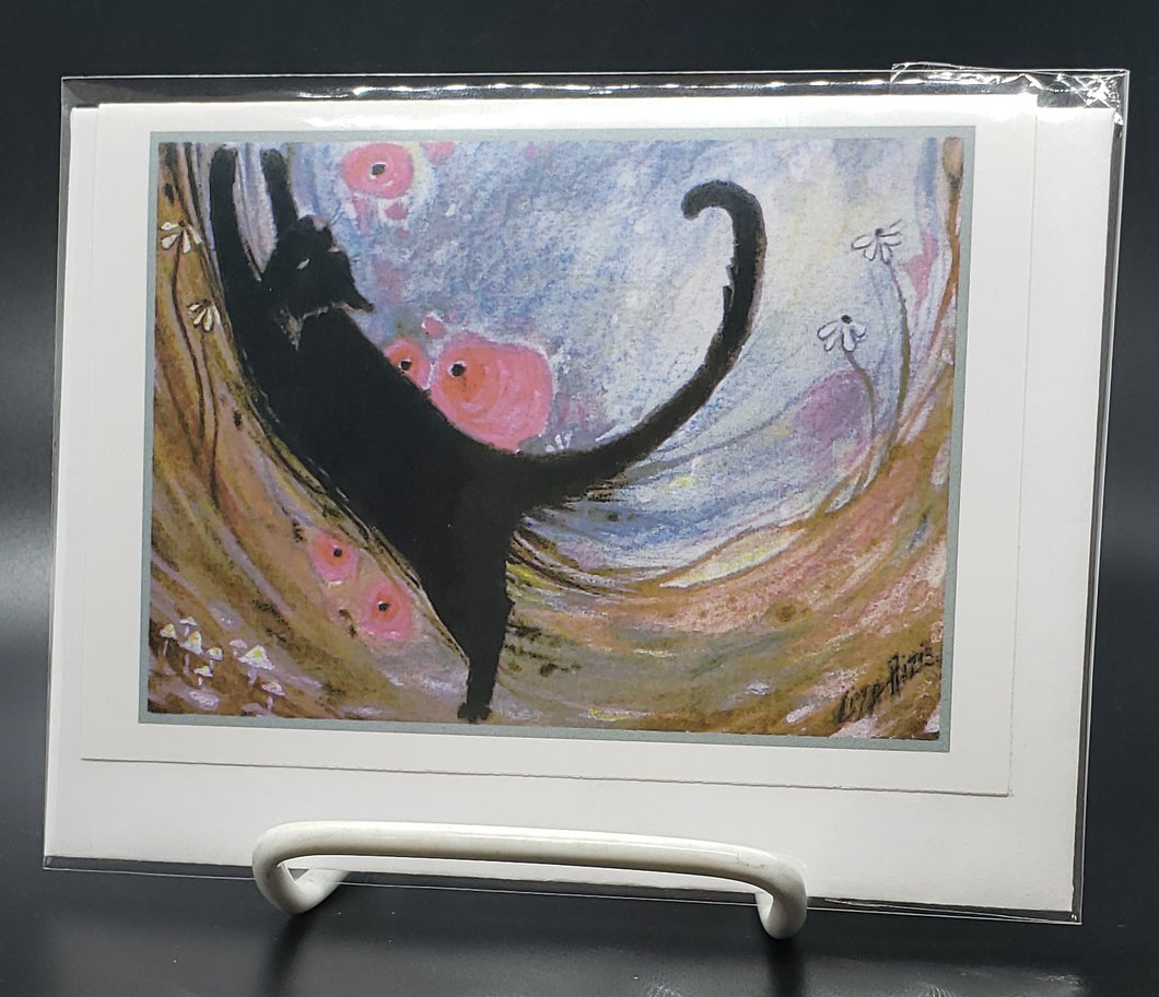 Liza Paizis 'Black Cat' Card