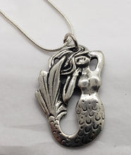 Load image into Gallery viewer, Liza Paizis Reversible Mermaid Pendant Necklace
