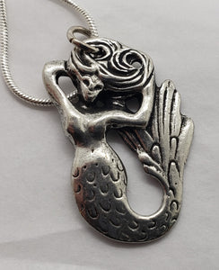 Liza Paizis Reversible Mermaid Pendant Necklace