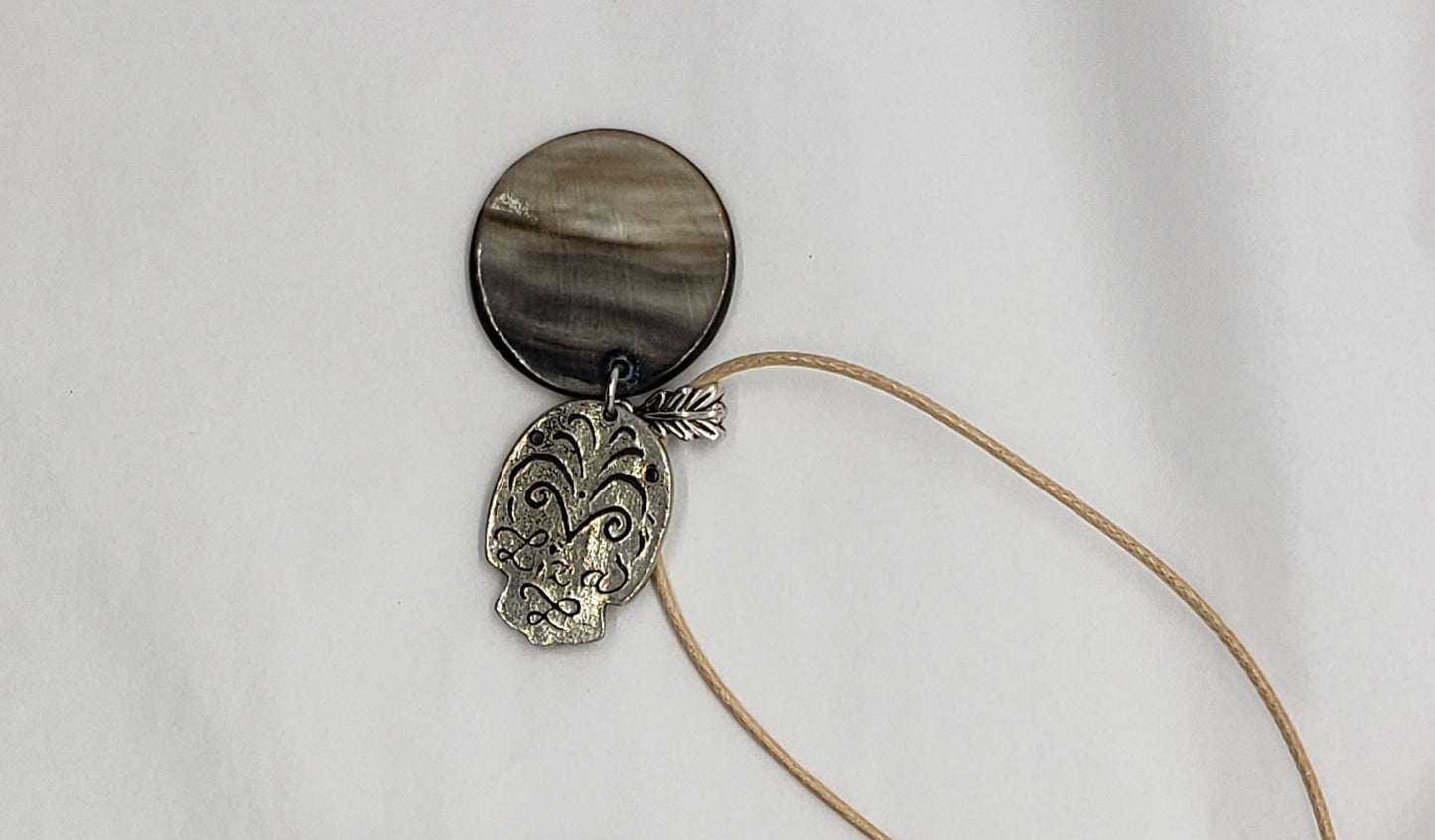 Liza Paizis Owl With Mother of Pearl Pendant Necklace