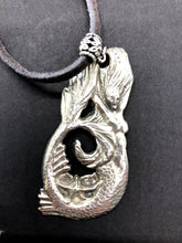 Load image into Gallery viewer, Liza Paizis Large Mermaid Pendant Necklace
