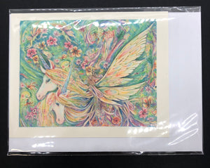 Liza Paizis 'Fairy Unicorn' Card