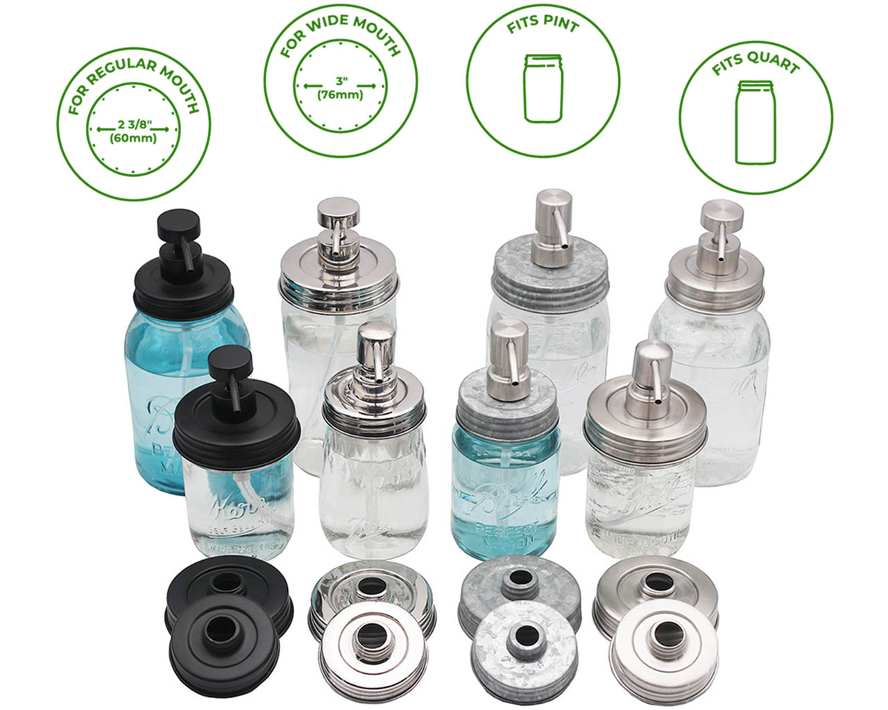 Soap Pump Adapter Lids
