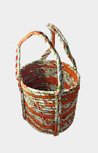 Load image into Gallery viewer, Sari Wrapped Coil Market Basket
