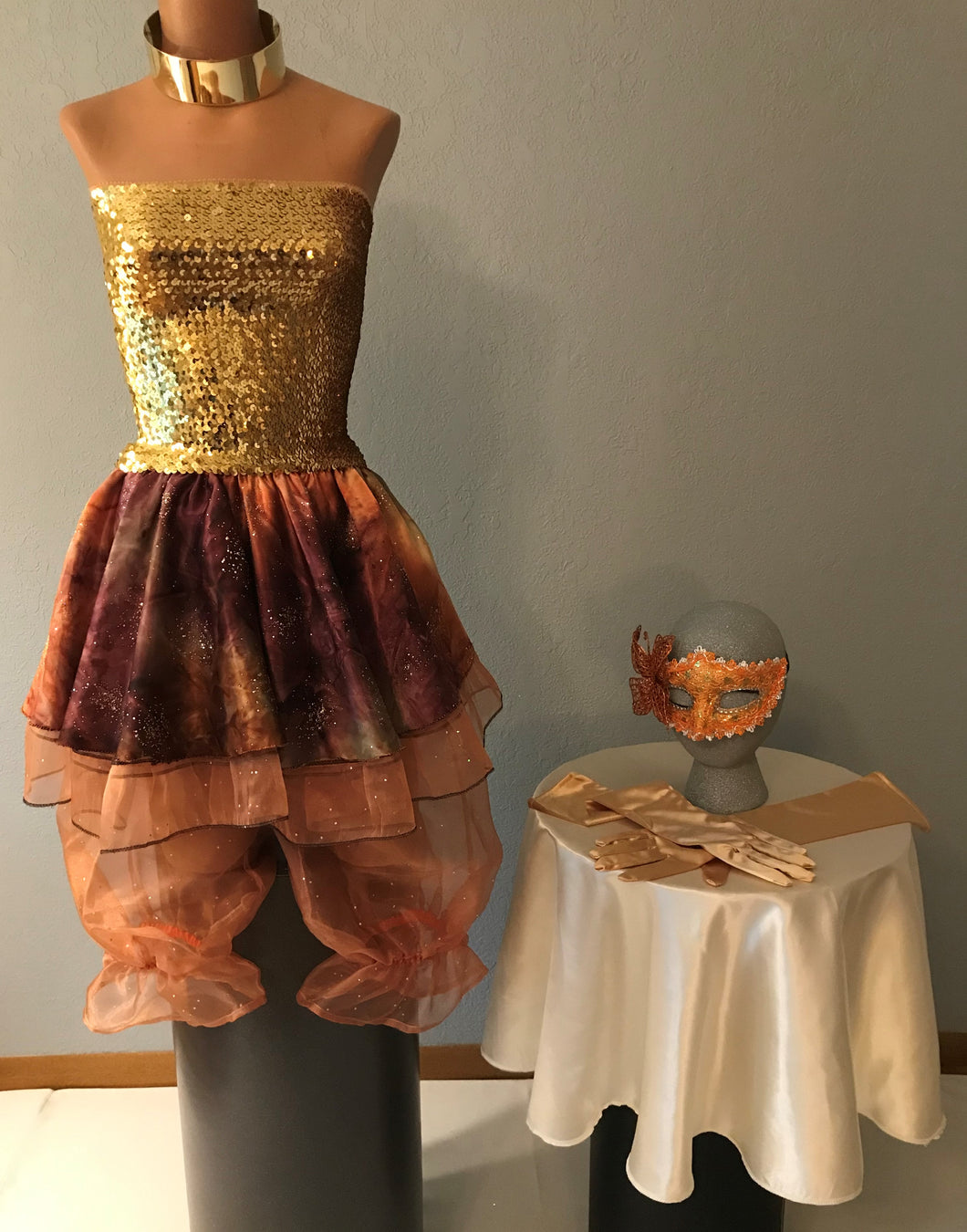 Orange Circus Woman's Costume