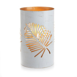 White Palm Metal Lanterns