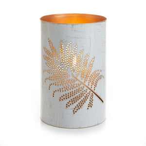 White Palm Metal Lanterns