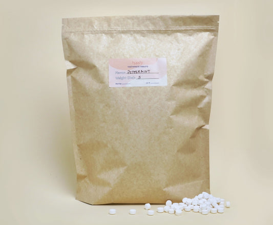 Huppy Peppermint Toothpaste Tablets