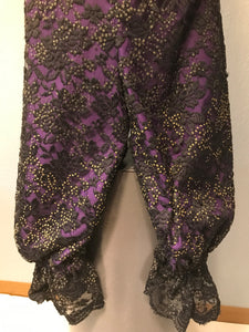 Purple, Black and Gold Circus Woman Costume