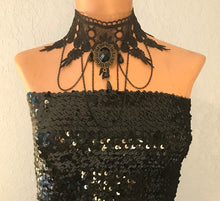 Load image into Gallery viewer, Purple, Black and Gold Circus Woman Costume
