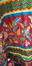 Load image into Gallery viewer, Two Tier Reversible Recycled Sari Wrap Skirt
