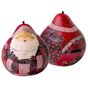 Santa Claus Carved Gourd Christmas Box