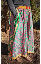 Load image into Gallery viewer, Recycled Sari Round Flare Skirt
