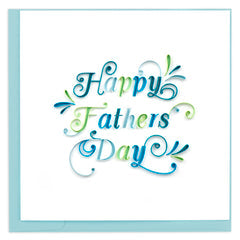 Quilled Happy Father's Day Greeting Card