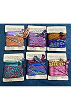 Load image into Gallery viewer, Vintage Recycled Sari Gift Wrap

