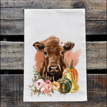 Load image into Gallery viewer, Animal Farmhouse Flour Tea Towel - Fall
