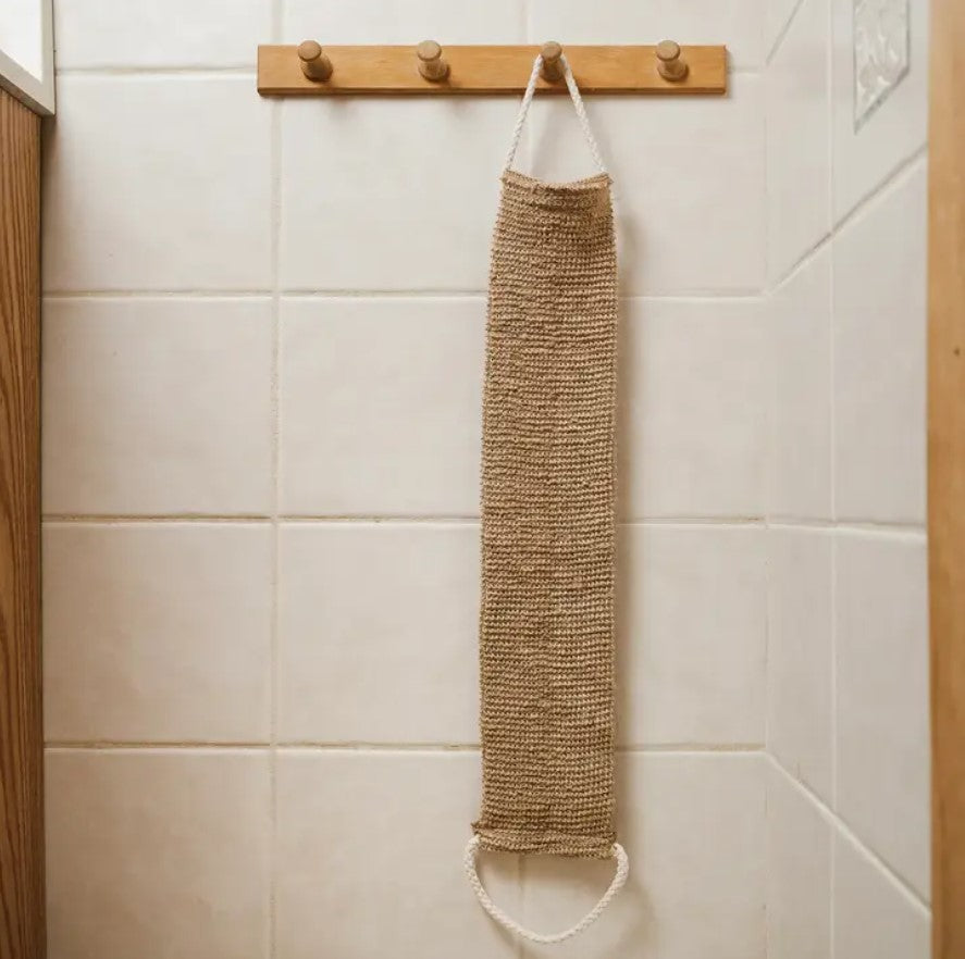 Sisal Linen Back Exfoliating Strap