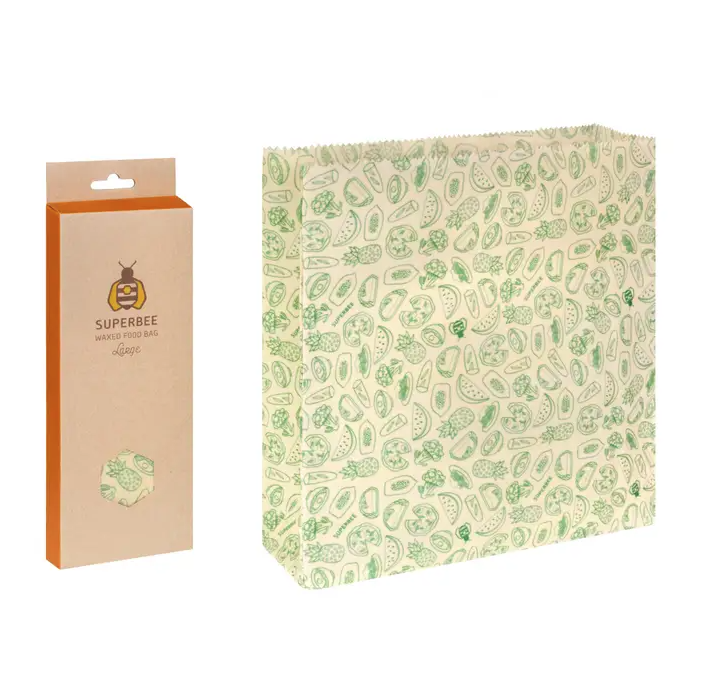 Waxed Food Bags Single - Large