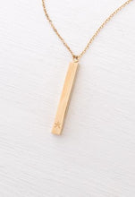 Load image into Gallery viewer, Give Justice Bar Necklace
