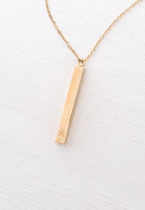 Give Justice Bar Necklace