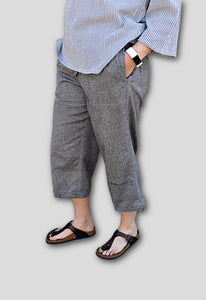 Light Cotton 3/4 pant with tie