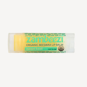 Zambeezi Organic Sweet Basil Lip Balm