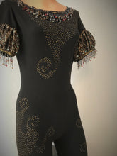 Load image into Gallery viewer, Black Embellished Unitard Woman&#39;s Costume

