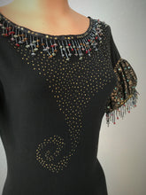 Load image into Gallery viewer, Black Embellished Unitard Woman&#39;s Costume
