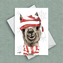 Load image into Gallery viewer, Cute Alpaca Christmas Cards
