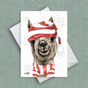 Cute Alpaca Christmas Cards