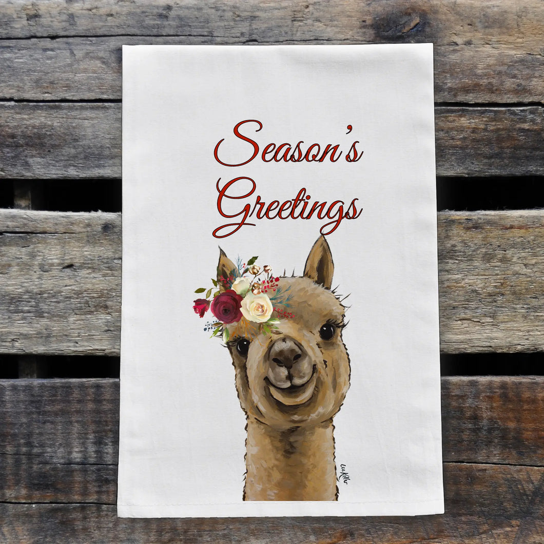 Animal Farmhouse Flour Tea Towel - Holiday
