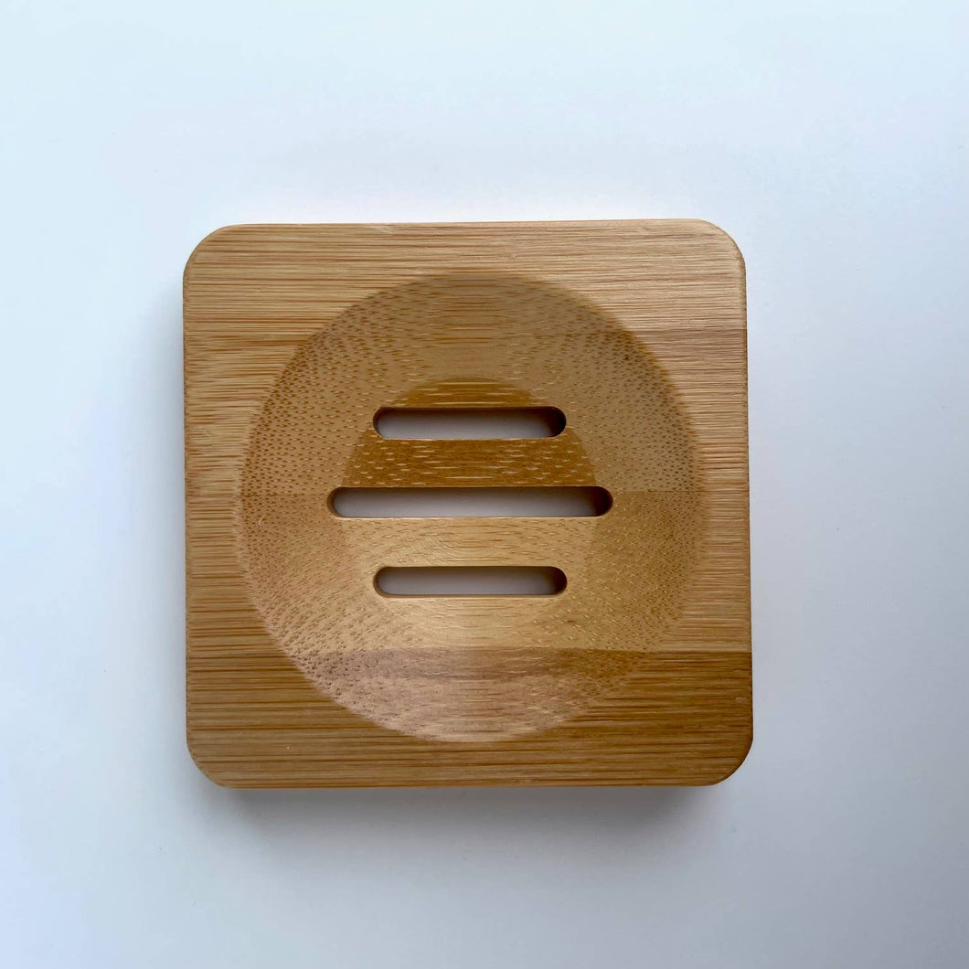 Bamboo Tray for Shower Steamers & More: Square
