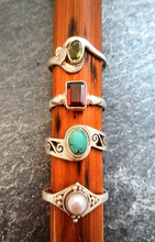Load image into Gallery viewer, Sterling Silver Stone Rings
