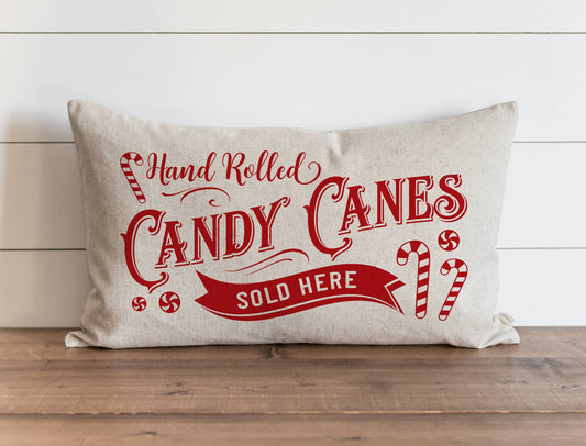 Candy Cane Pillow Cover